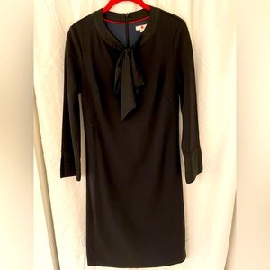 Boden Black Dress with Black trim and Cuffs